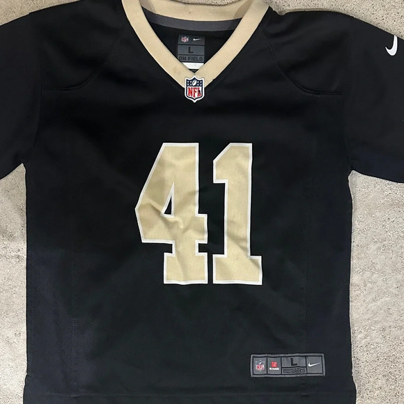 Nike Kids Black and Gold Number 41 Jersey Kamara NFL - Picture 2 of 5